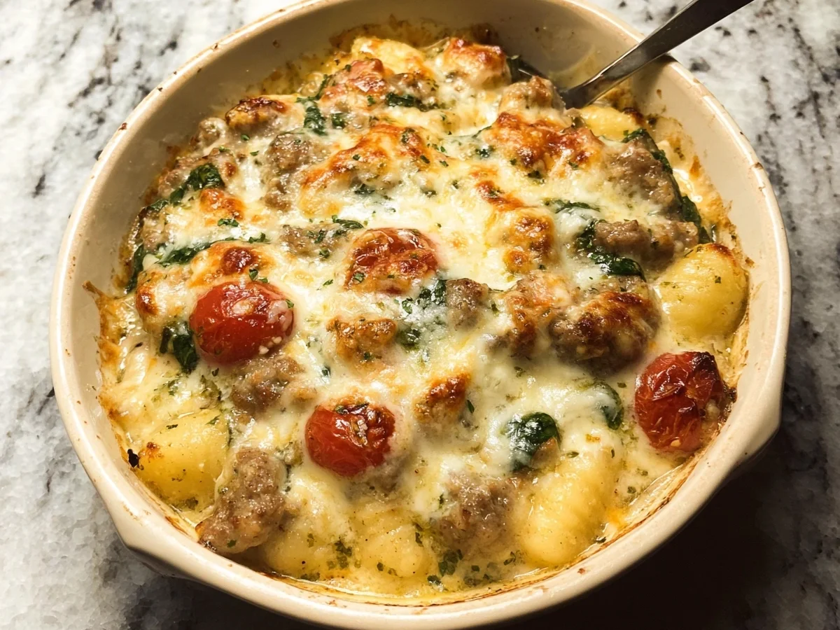 Pesto Sausage Gnocchi Bake: Easy Weeknight Dinner - Image 2