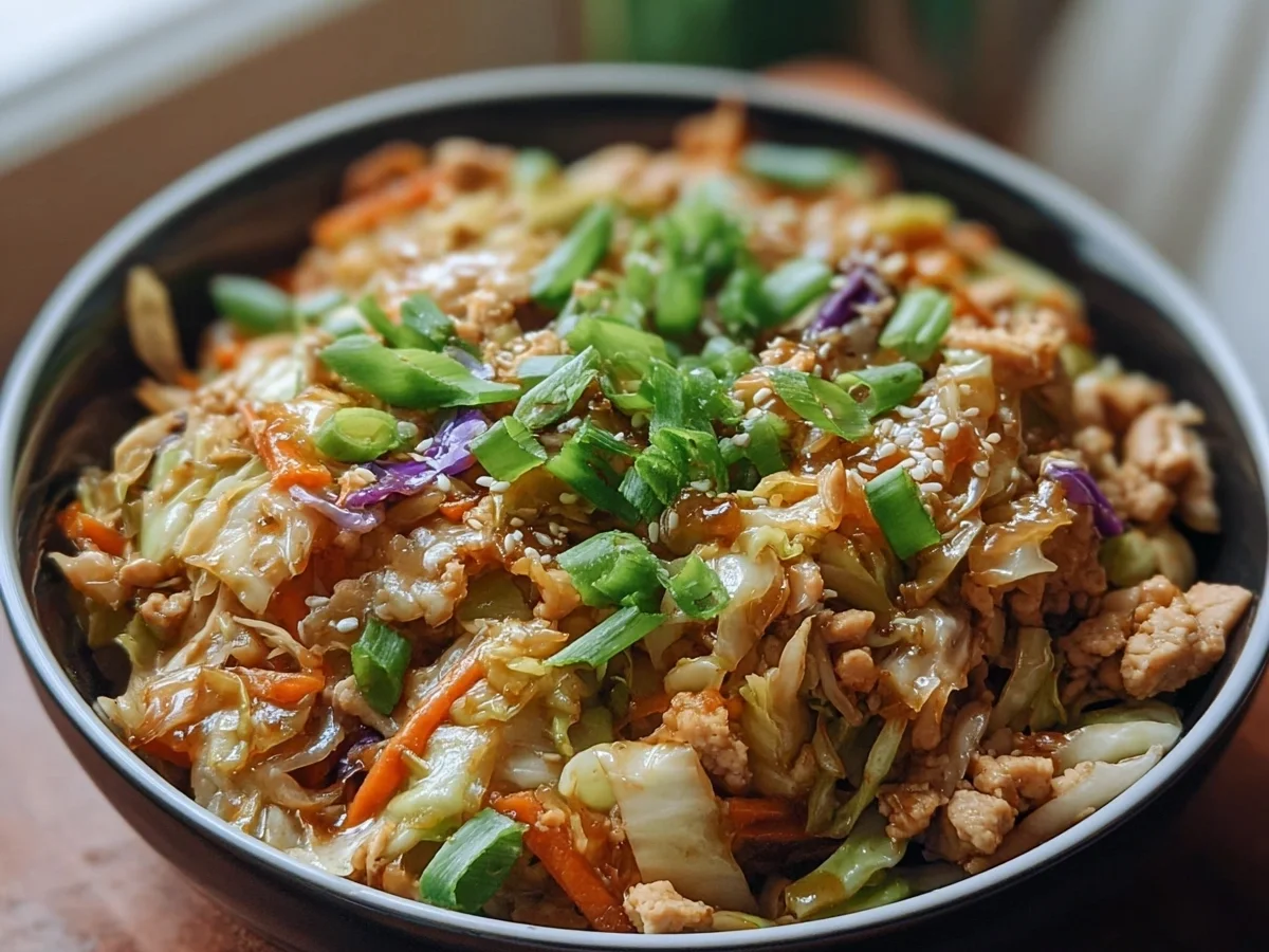Protein Egg Roll Bowls with Chicken & Cabbage - Image 1
