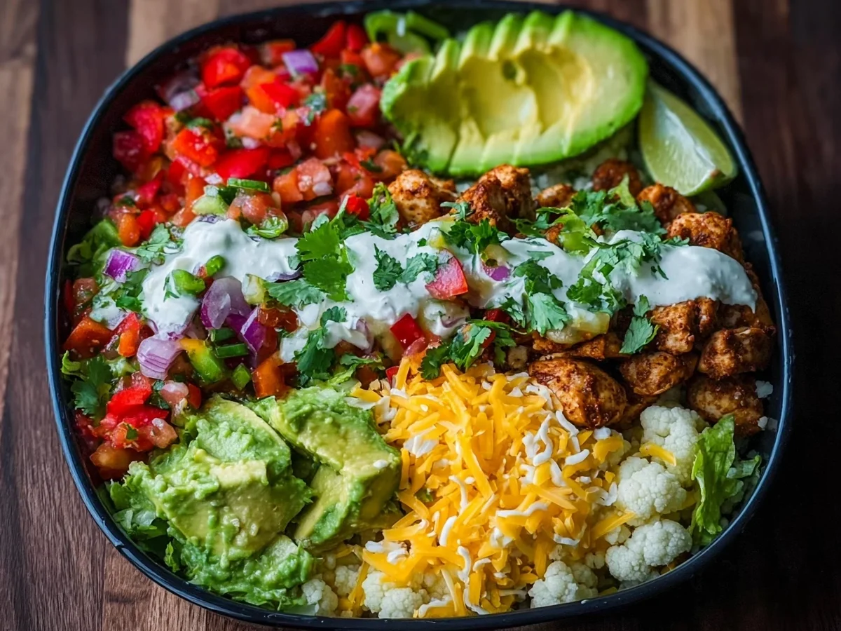 Protein-Packed Low Carb Burrito Bowl | Easy Meal Prep - Image 1