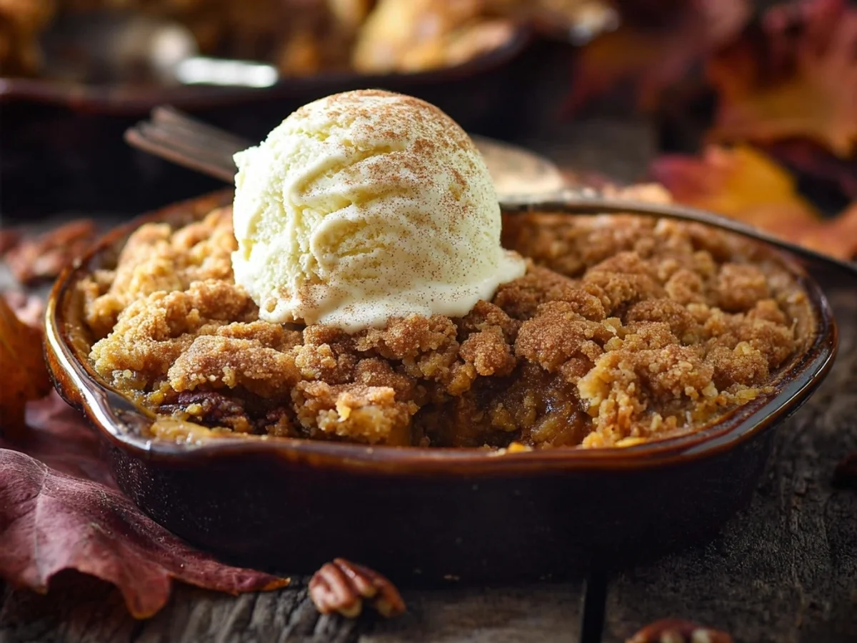 Pumpkin Pie Crisp: Rustic Streusel Topping - Image 1