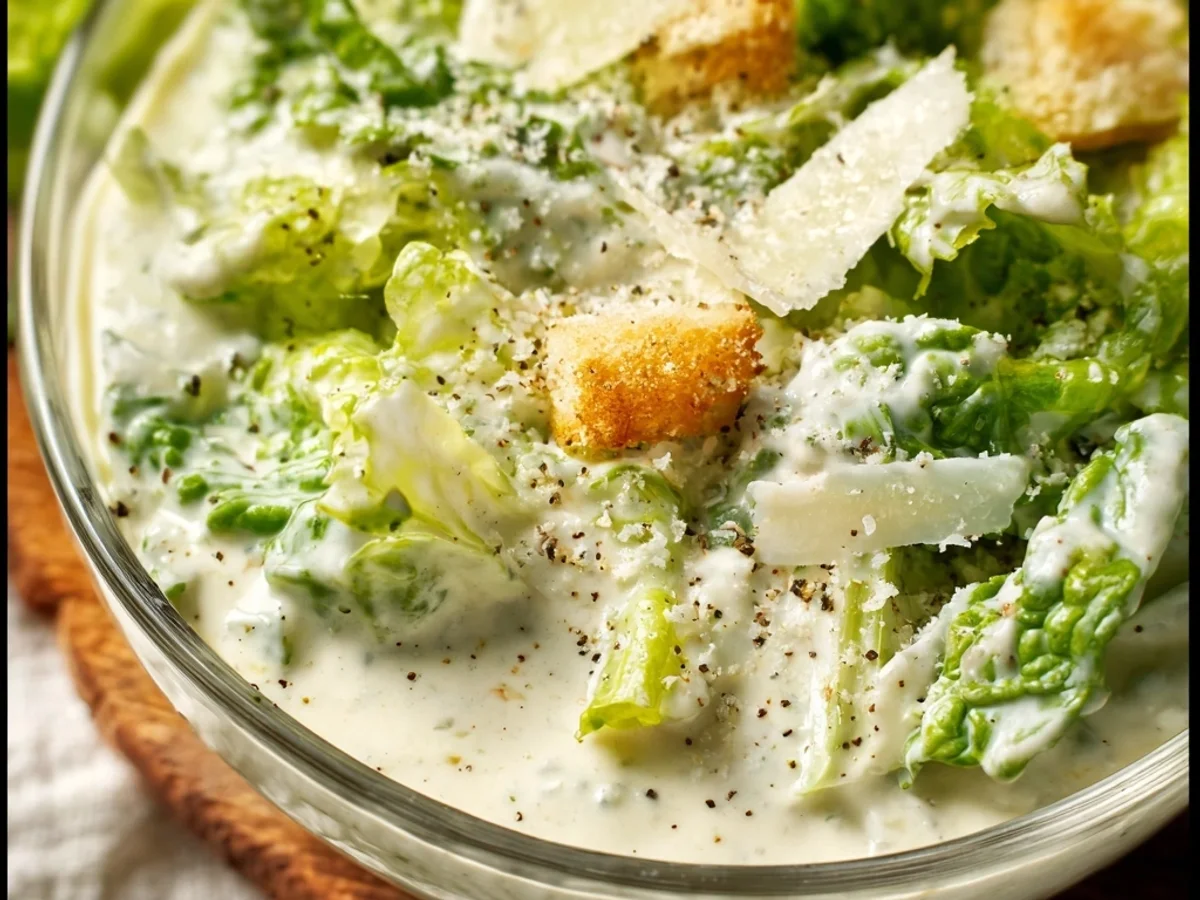 Quick Homemade Easy Caesar Salad Dressing - Image 1