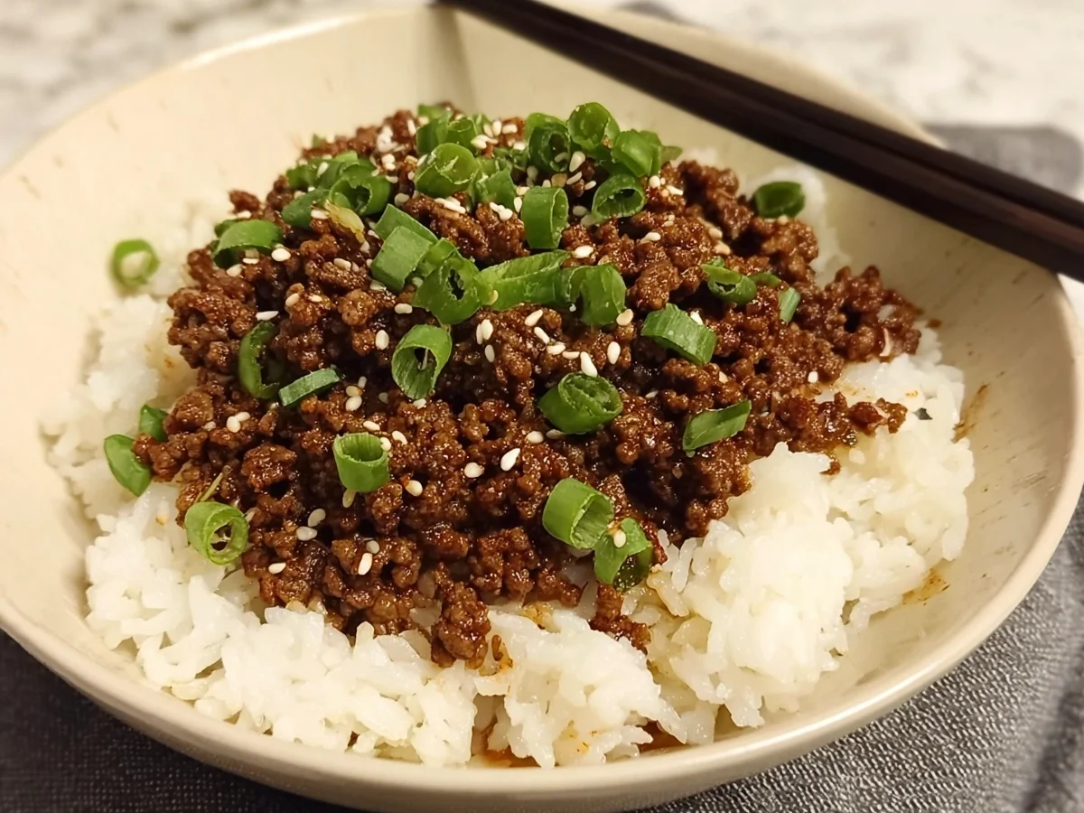 Quick Korean Ground Beef Bowl for Weeknights - Image 1