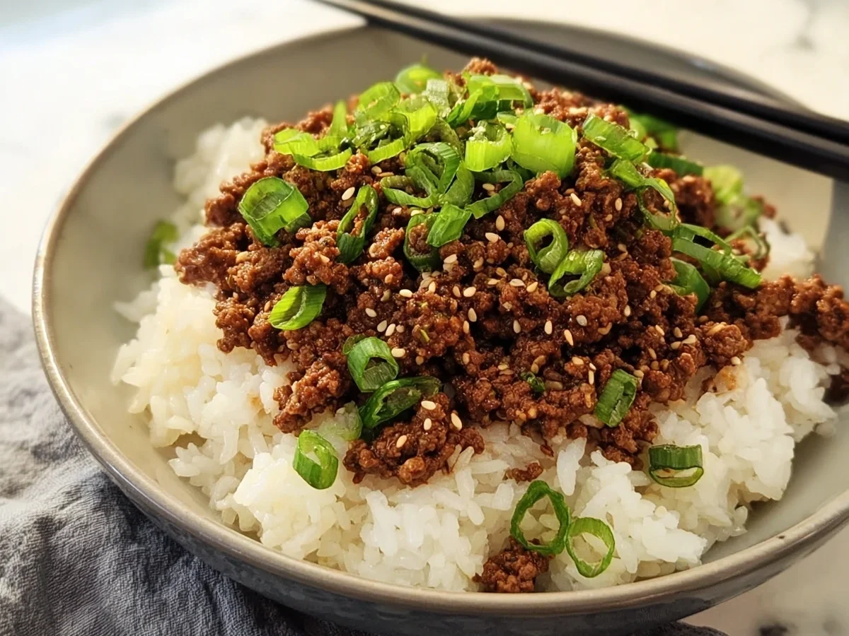 Quick Korean Ground Beef Bowl for Weeknights - Image 2