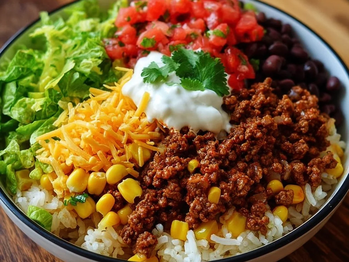 Quick Taco Rice Bowl: Flavorful Weeknight Dinner - Image 2