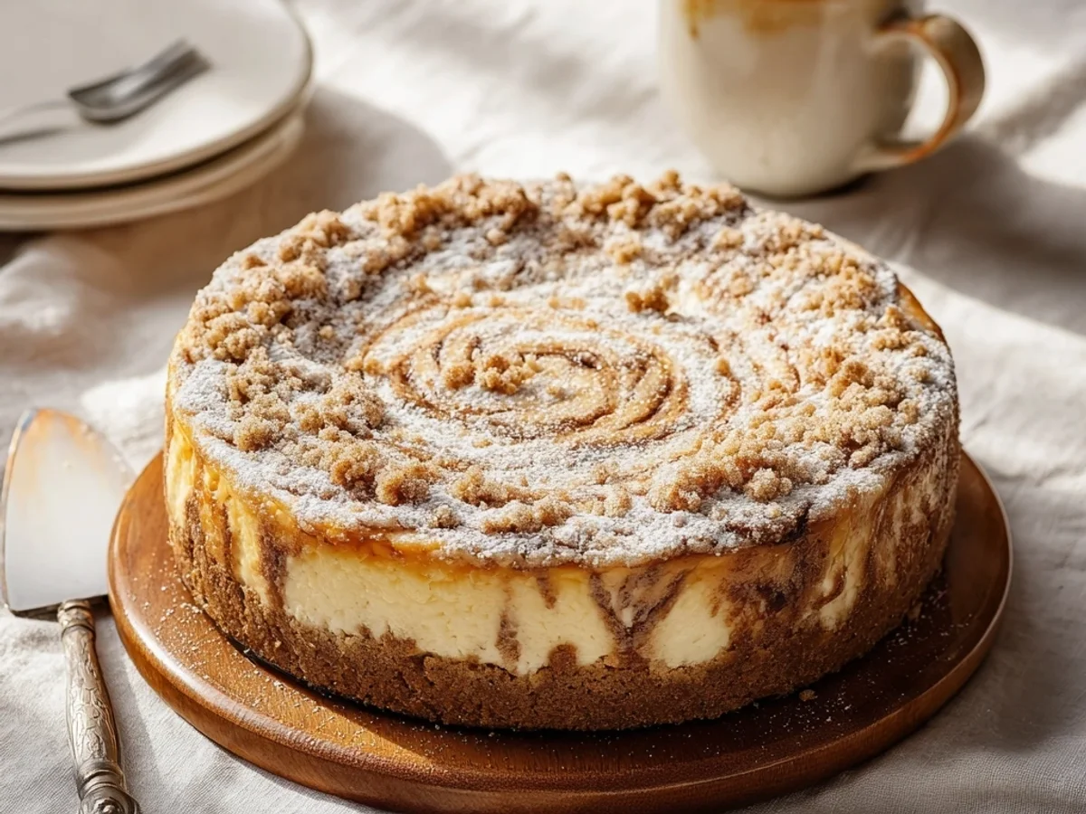 Rich Coffee Cake Cheesecake Recipe: Swirl & Crumble - Image 2