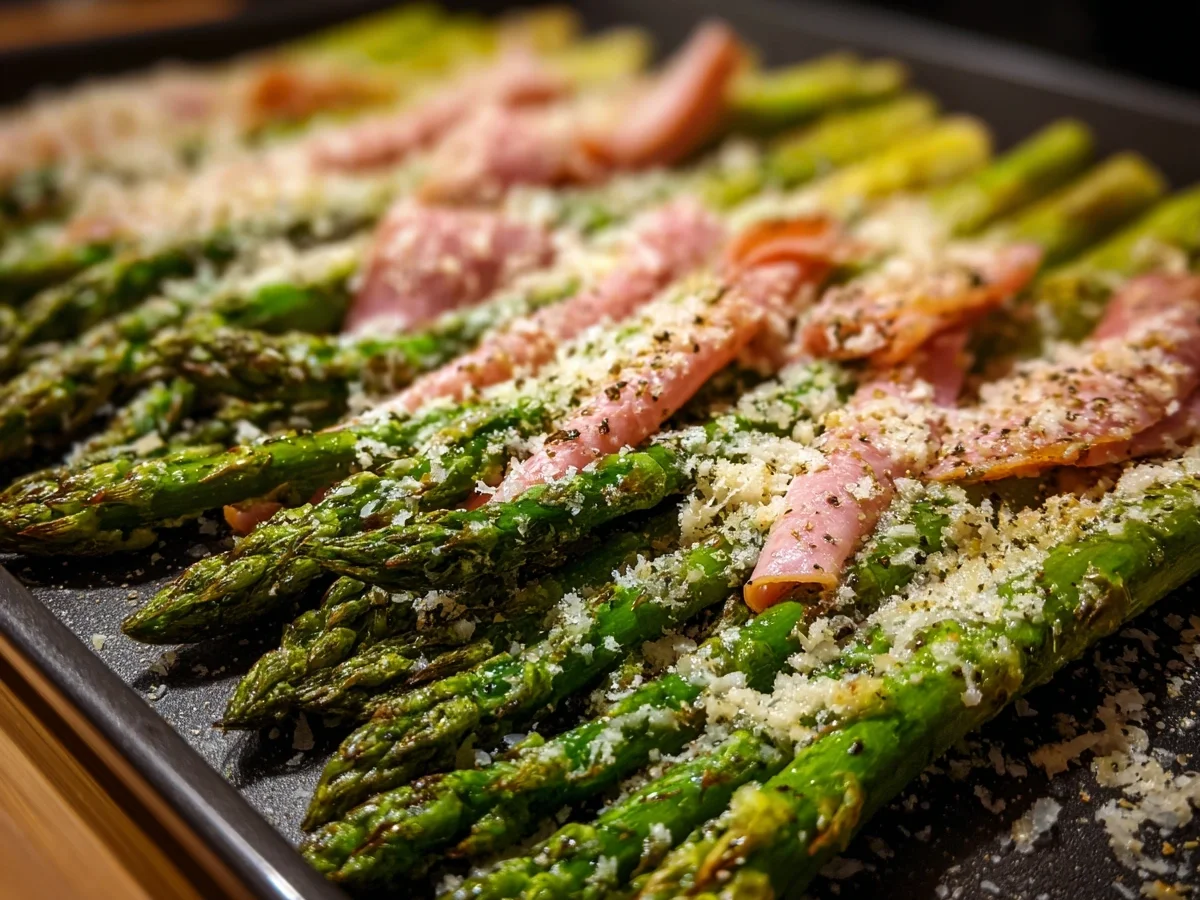 Roasted Parmesan Asparagus with Turkey Ham - Image 2