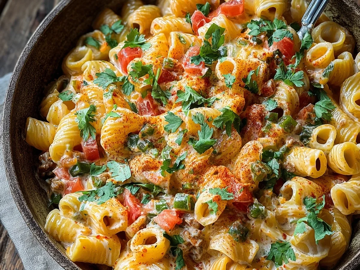 Rotel Pasta Fiesta: Creamy Tex-Mex One-Pot Wonder - Image 1