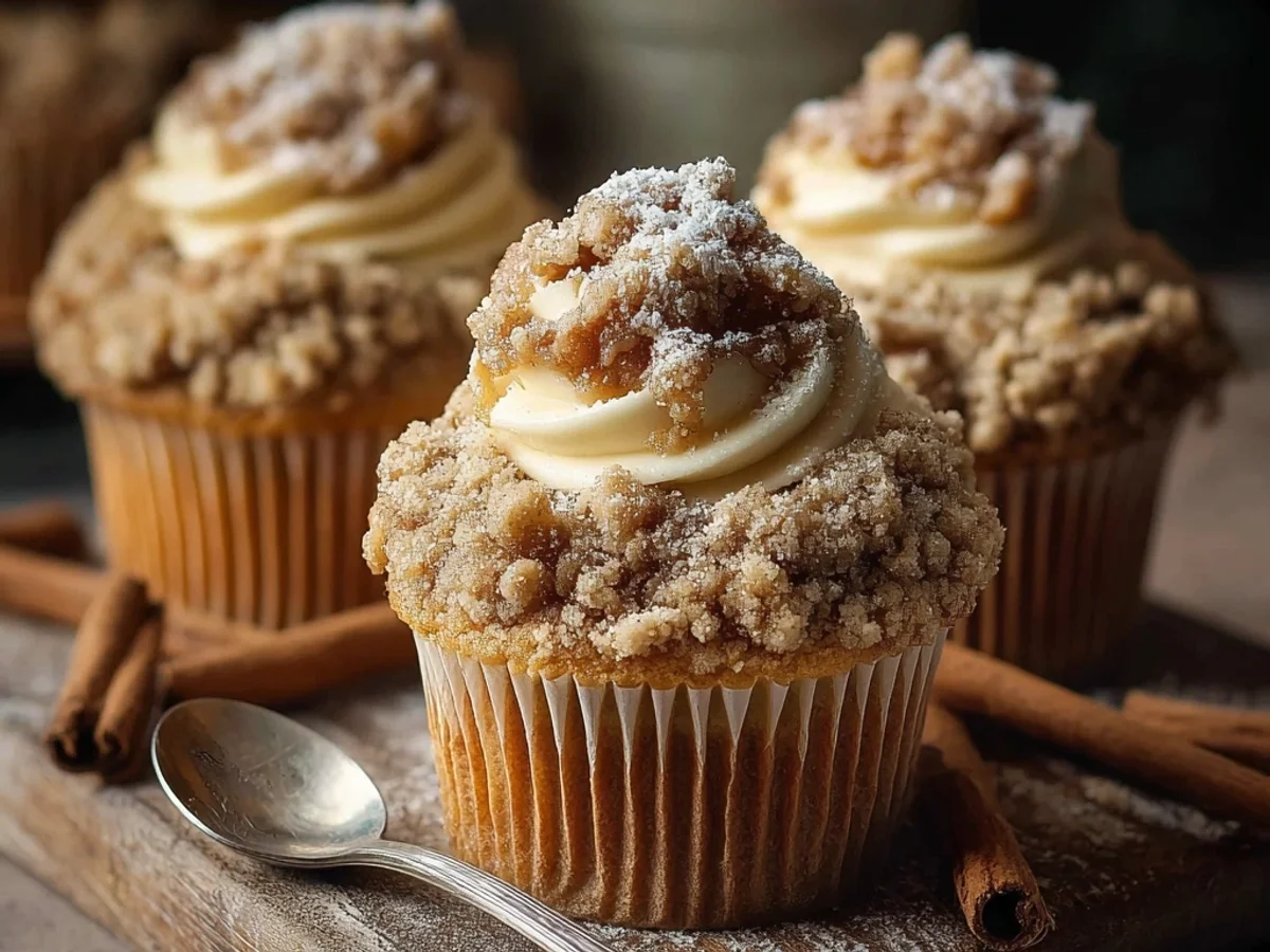 Rustic Apple Crumble Cupcakes: Autumn Treat - Image 1