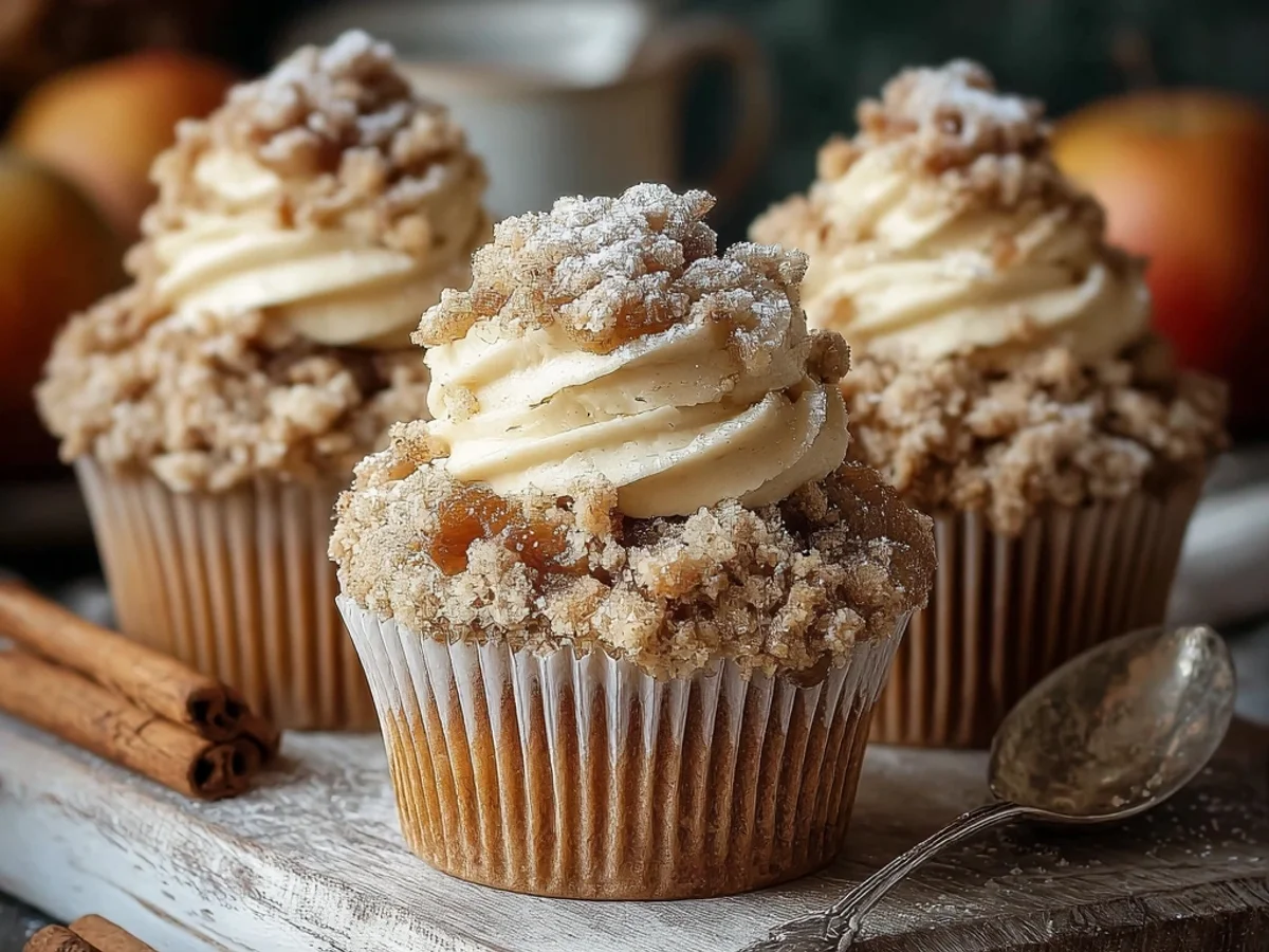 Rustic Apple Crumble Cupcakes: Autumn Treat - Image 2