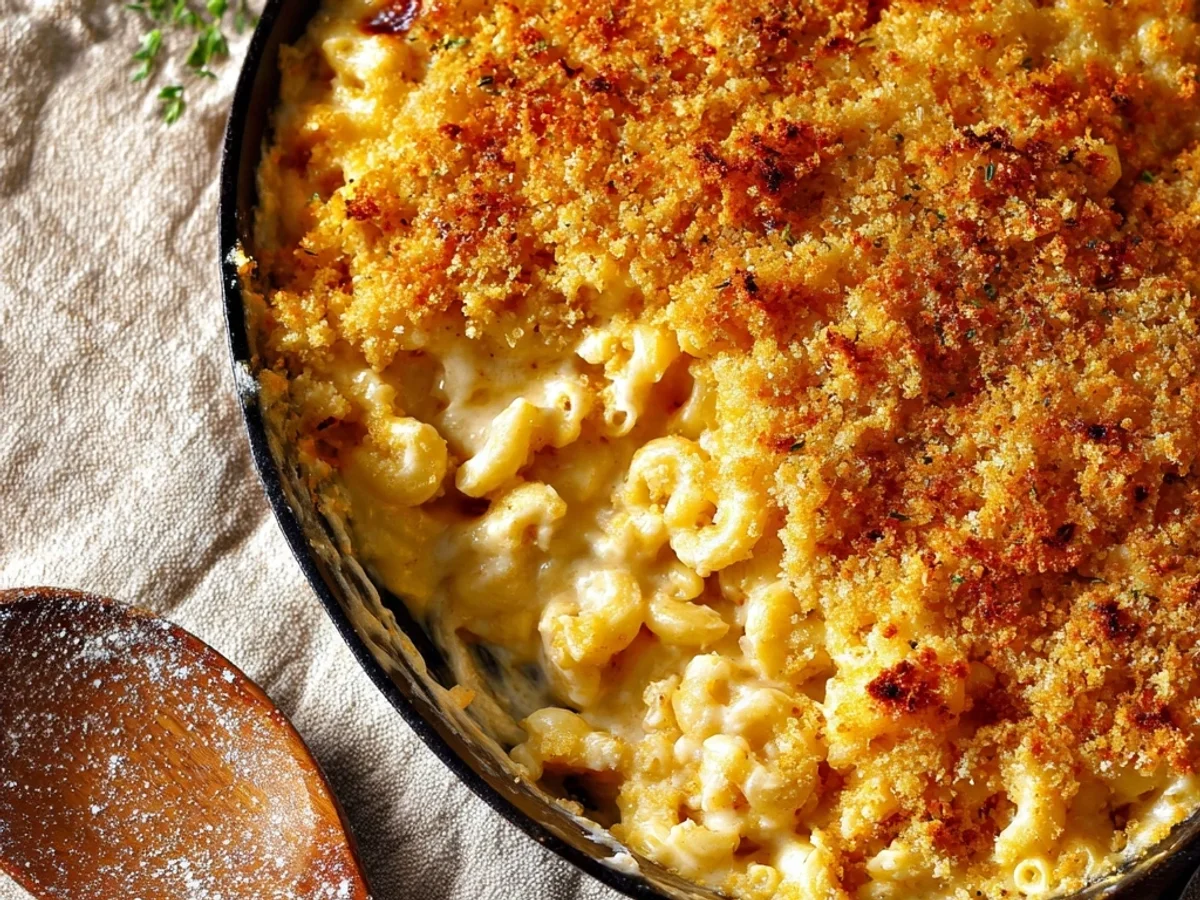 Rustic Baked Mac and Cheese: Golden Cheesy Goodness - Image 1