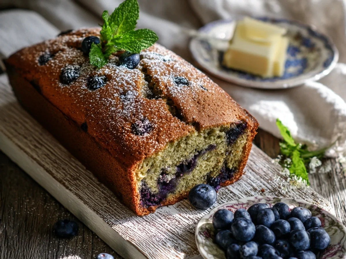 Rustic Blueberry Zucchini Bread: A Sweet Summer Loaf - Image 1