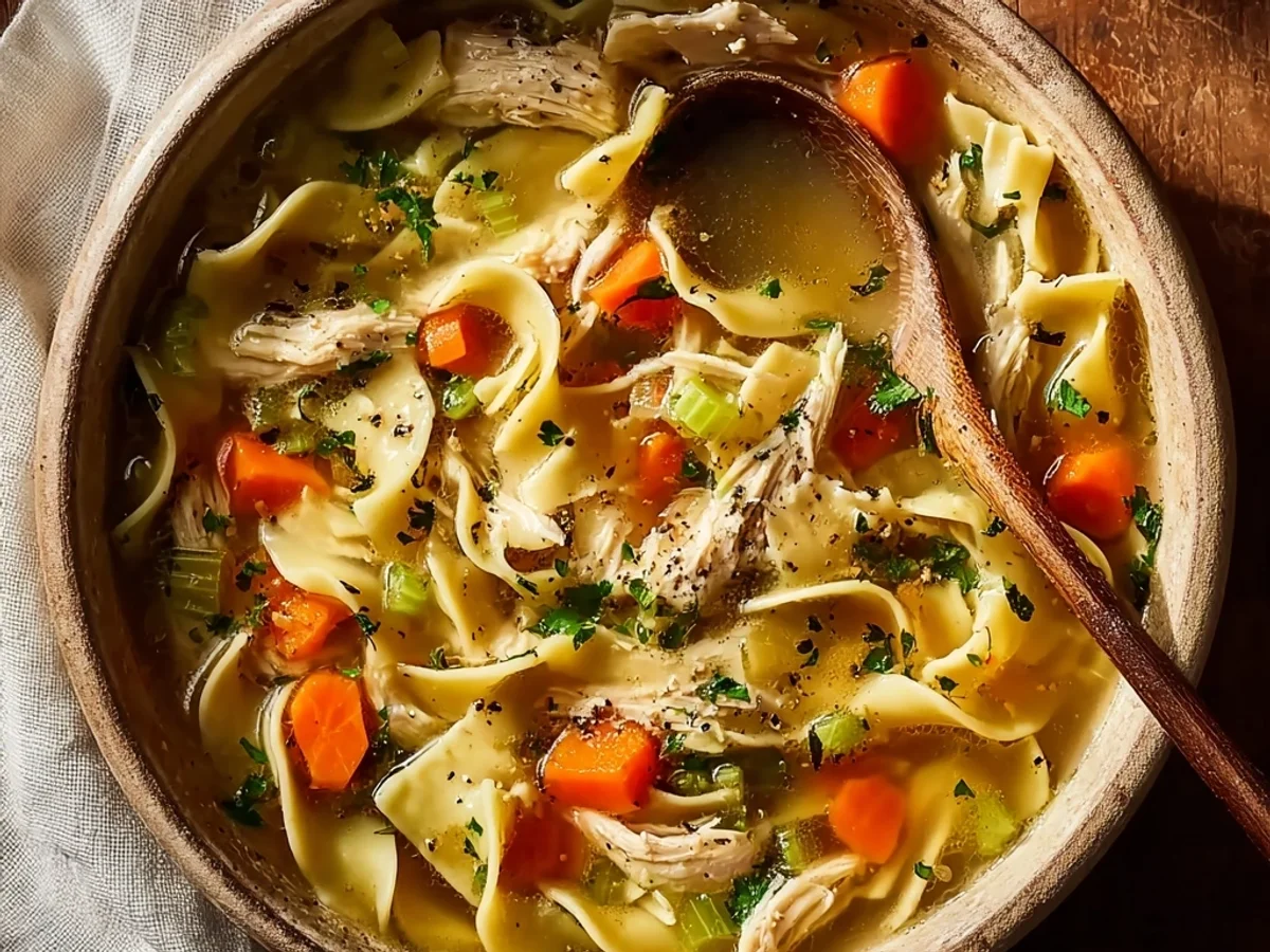 Rustic Chicken Noodle Soup: My Classic Recipe - Image 1