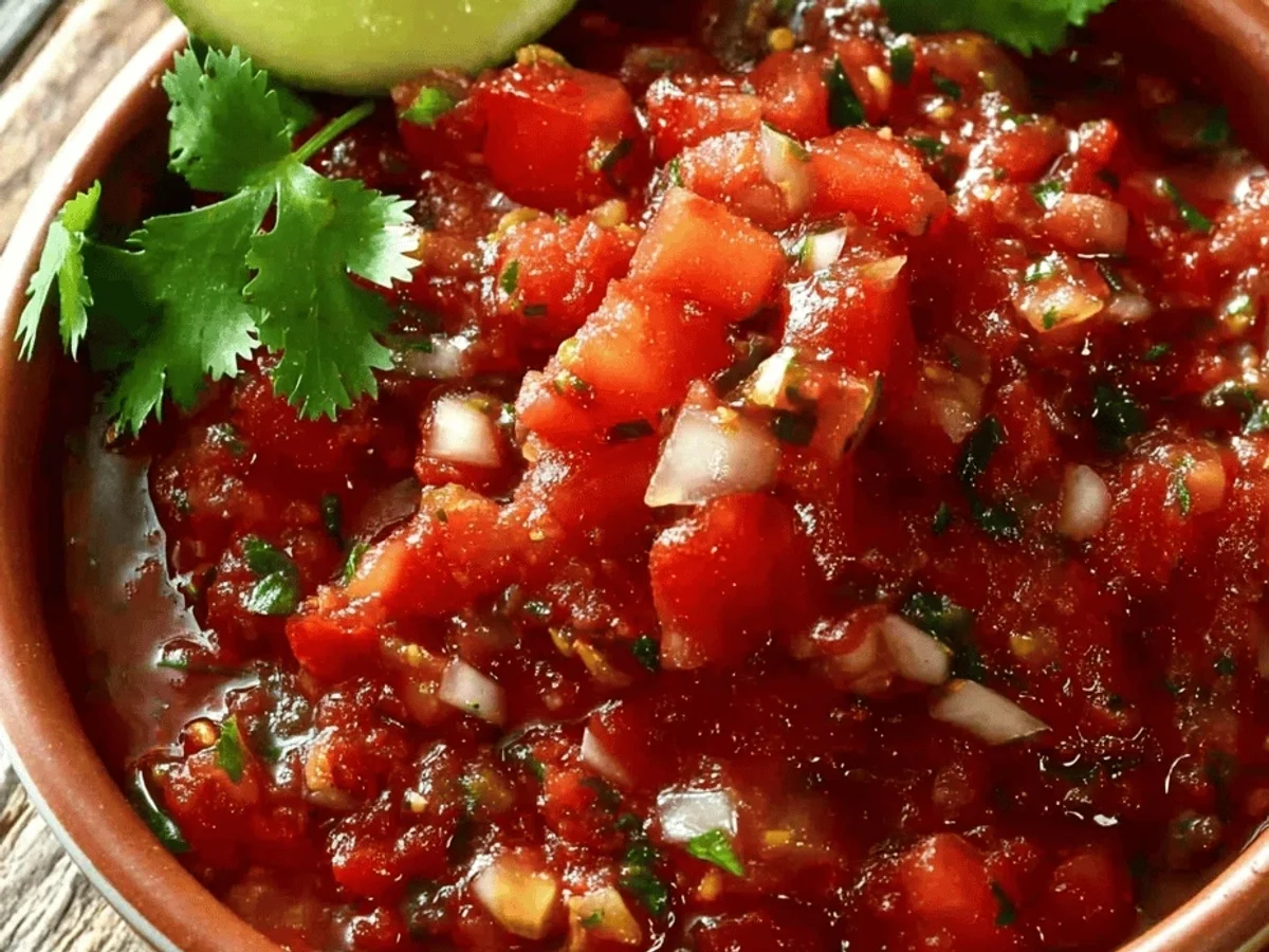 Rustic Chunky Tomato Salsa: Garden Fresh & Zesty - Image 2