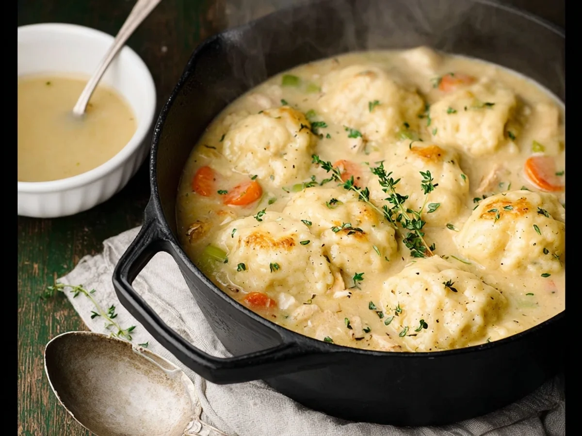 Rustic Dutch Oven Chicken and Dumplings: A Heartwarming Meal - Image 2