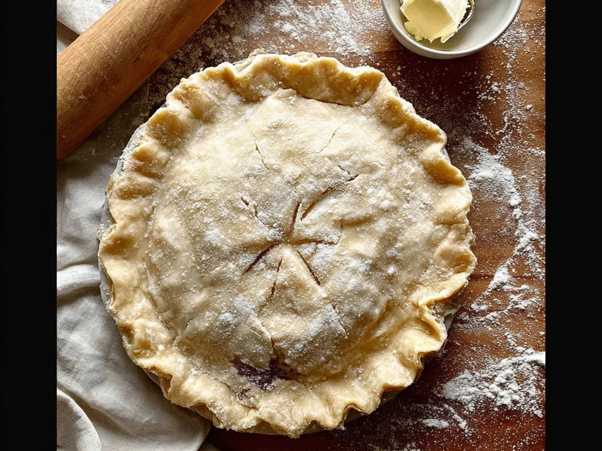 Rustic Flaky Pie Crust: An Easy Homemade Recipe - Image 1
