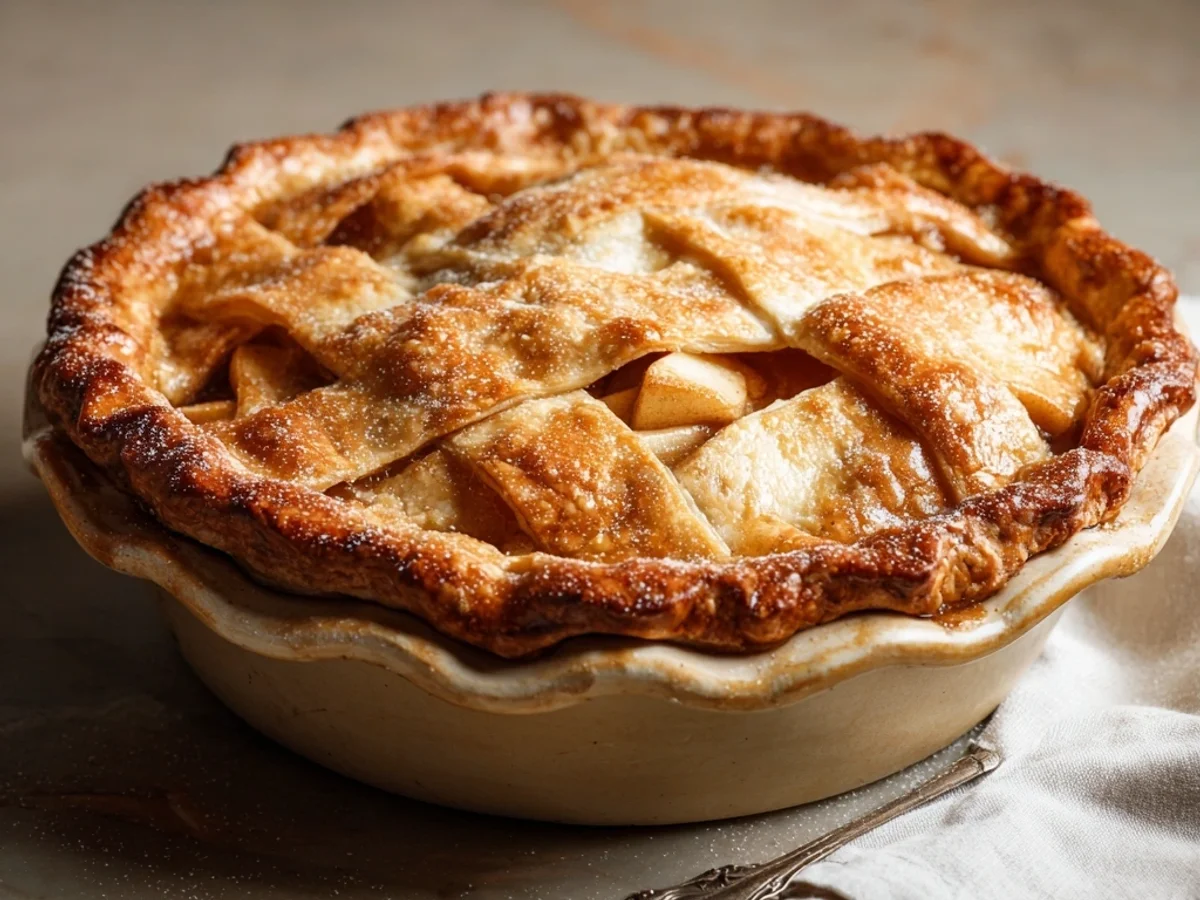Rustic Grandma's Old Fashioned Apple Pie - Image 2