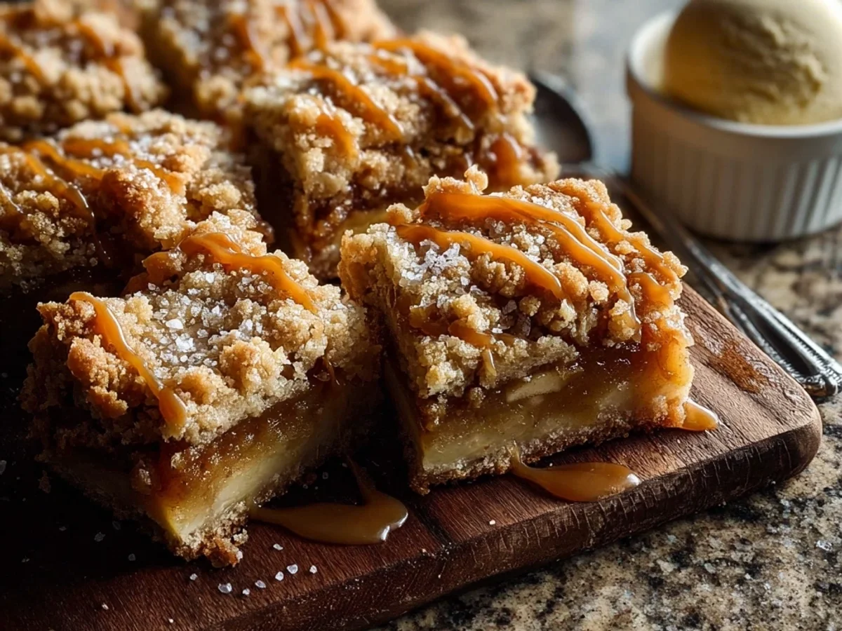 Rustic Salted Caramel Apple Crumble Bars - Image 2