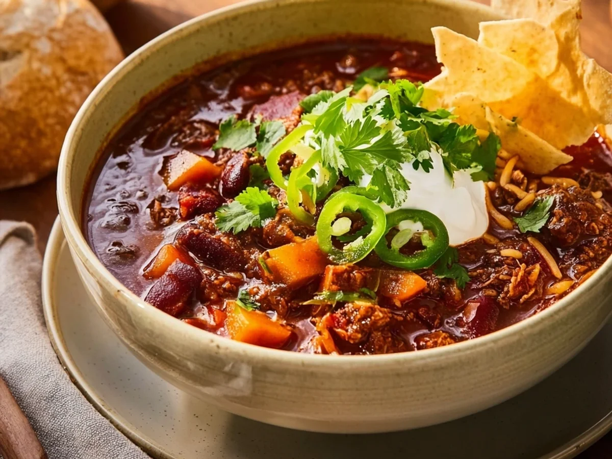 Rustic Venison Chili Recipe: A Hearty Winter Bowl - Image 1