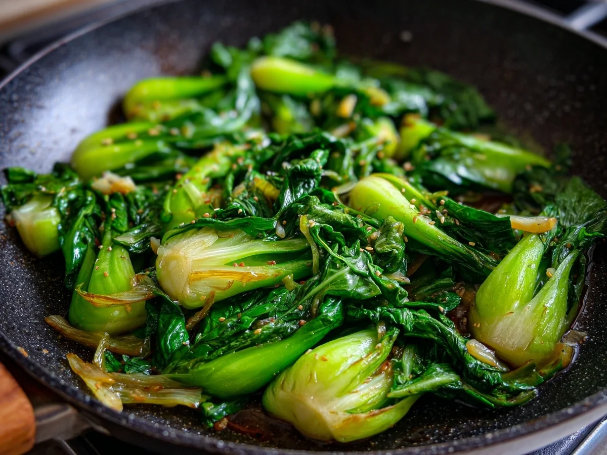 Sautéed Bok Choy with Garlic & Ginger - Easy Asian Side - Image 2