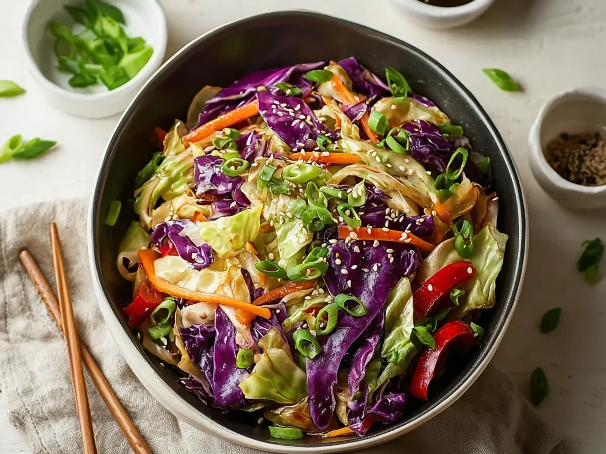 Savory Asian Cabbage Stir Fry: A Quick Weeknight Dish - Image 2