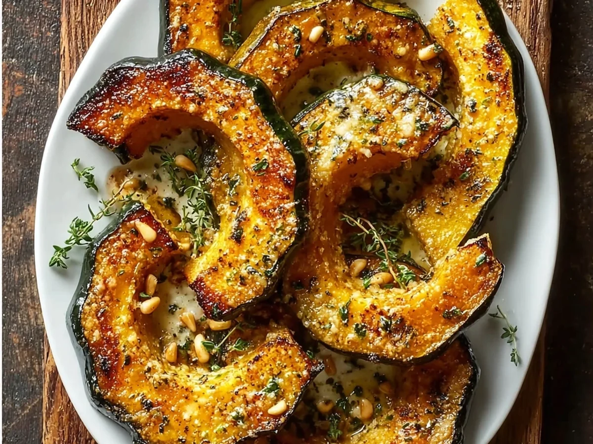 Savory Parmesan Herb Roasted Acorn Squash Recipe - Image 2