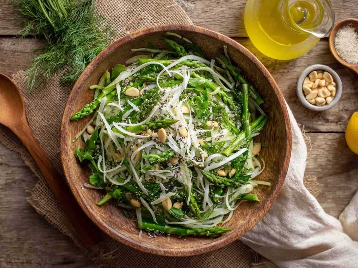 Shaved Asparagus Salad with Zesty Lemon Dressing - Image 1