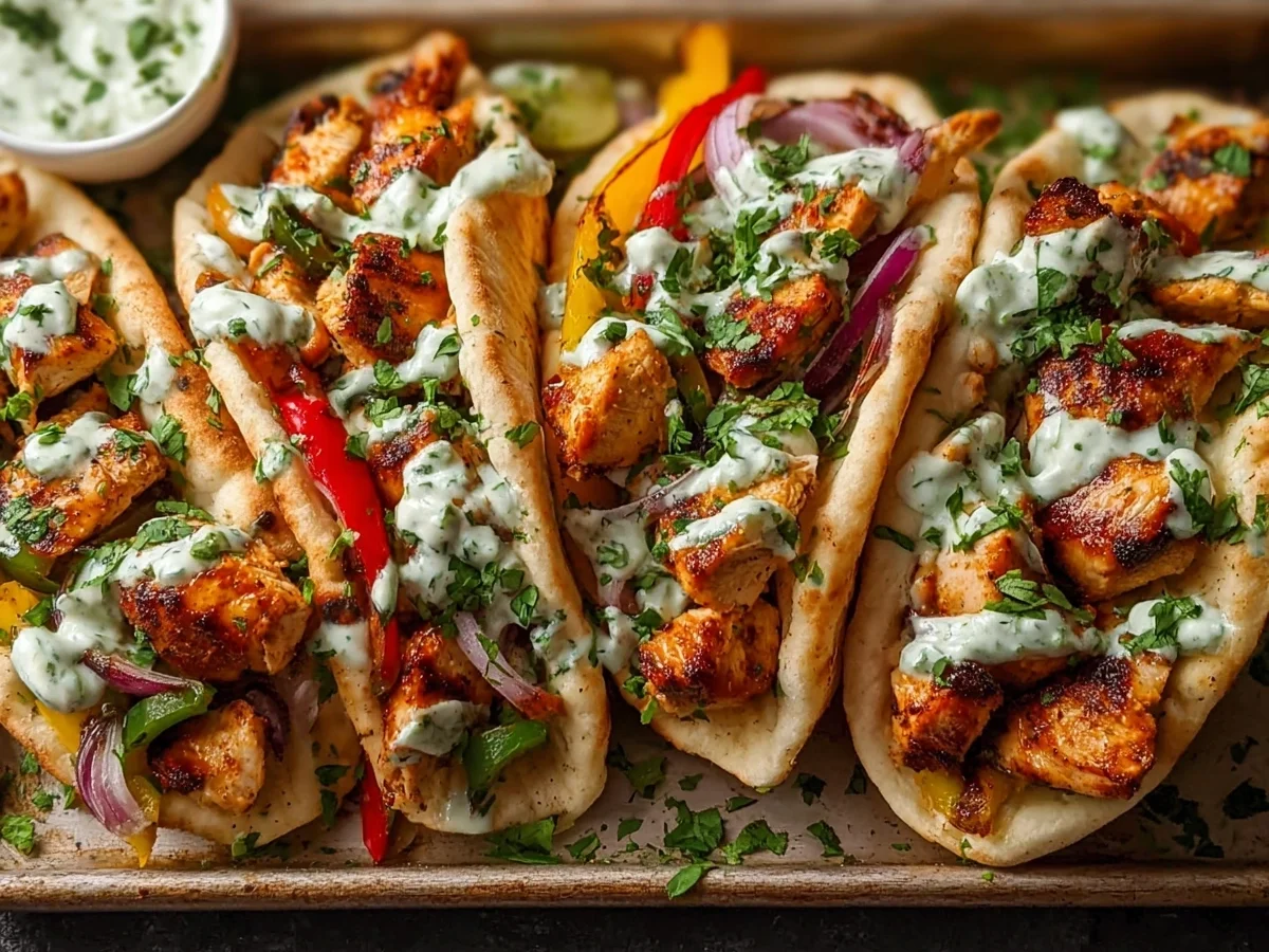 Sheet Pan Chicken Pitas with Herby Ranch Dressing - Image 2