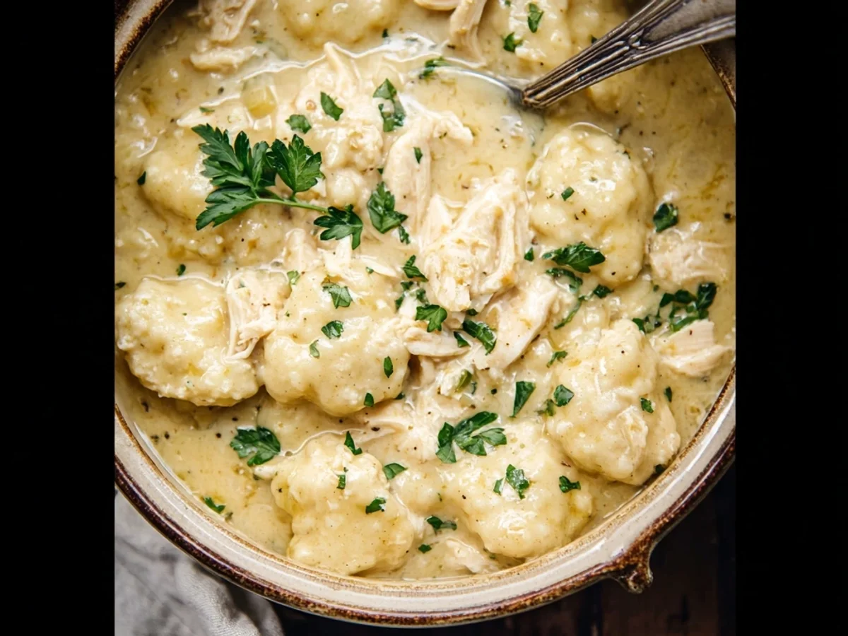 Simple Crock Pot Chicken Dumplings for Comfort - Image 1
