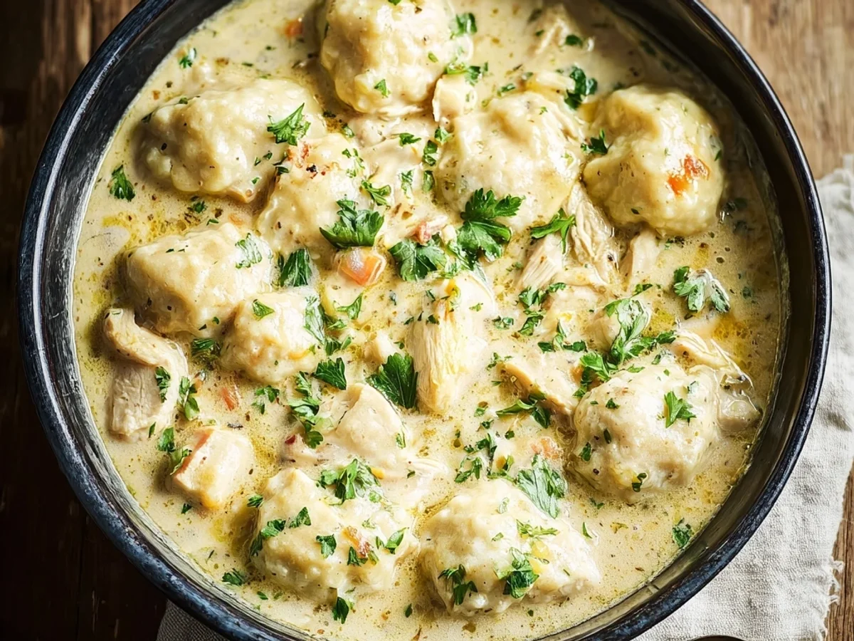 Simple Crockpot Chicken and Dumplings: Hearty Weeknight Meal - Image 1