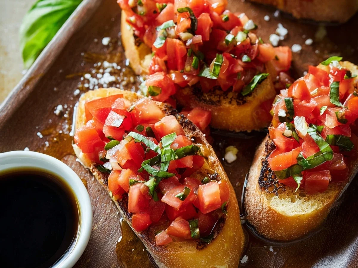 Simple Garlic & Tomato Italian Bruschetta Recipe - Image 2