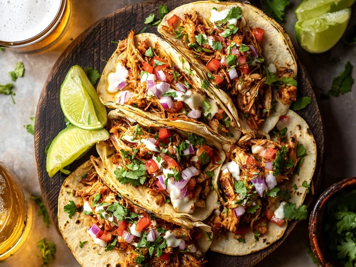 Simple Pulled Chicken Tacos: Juicy & Speedy Dinner - Image 1