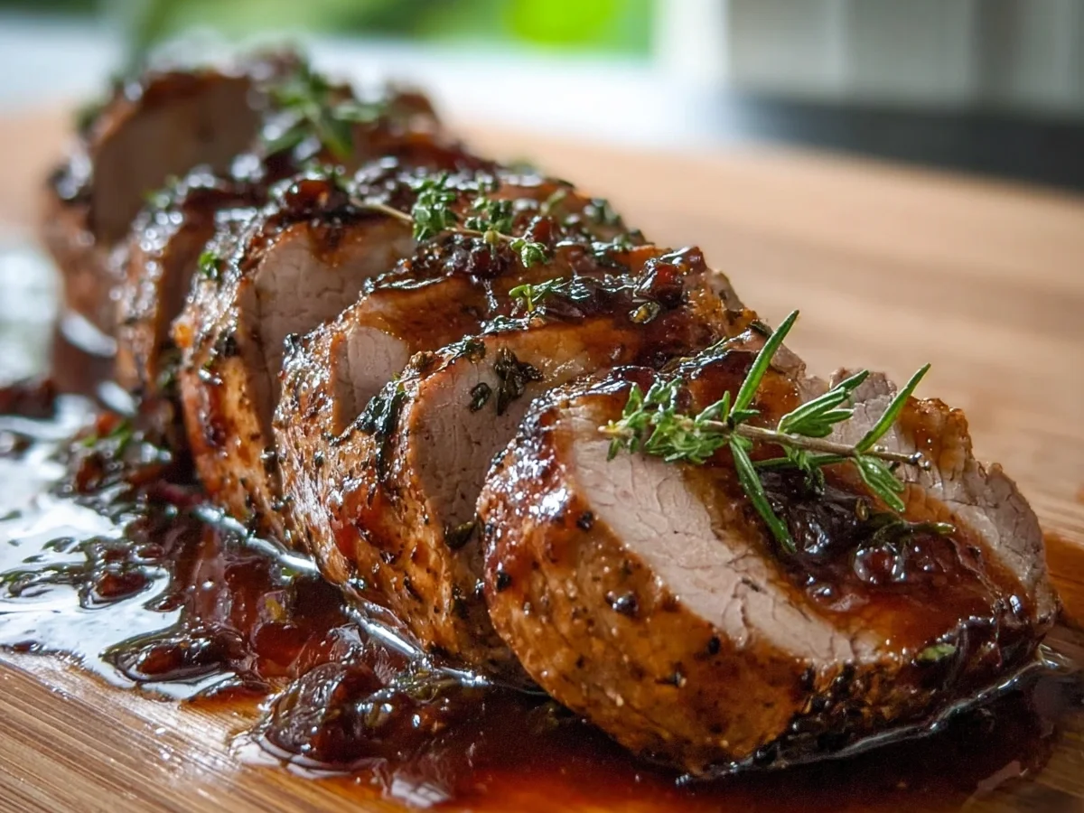 Slow Cooker Apple Butter Lamb Tenderloin - Image 1