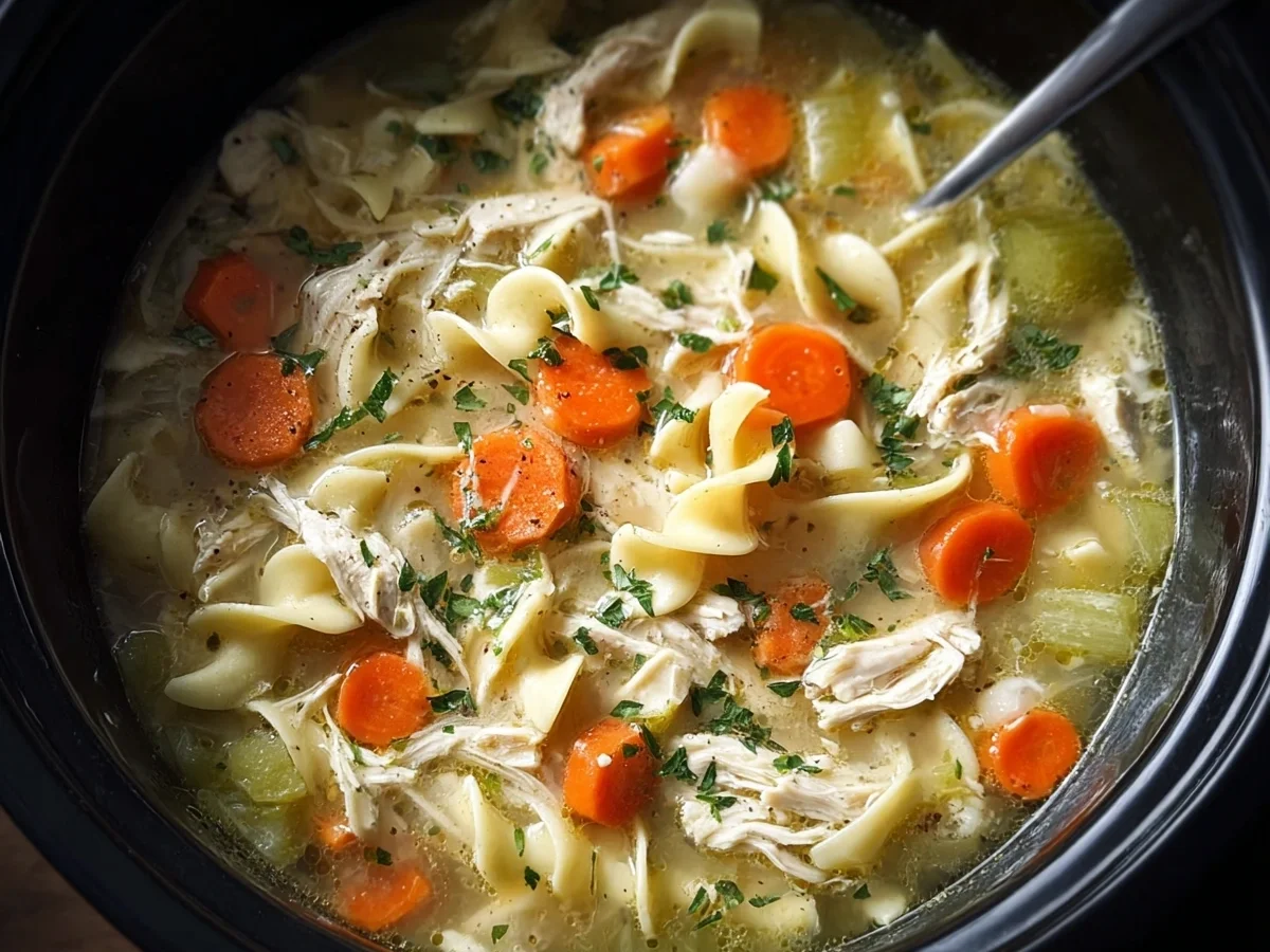 Slow Cooker Chicken Noodle Soup: Hearty & Easy - Image 1