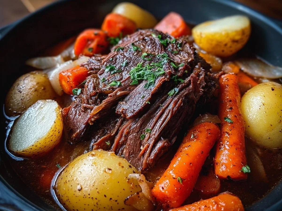 Slow Cooker Pot Roast with Potatoes & Carrots - Image 1