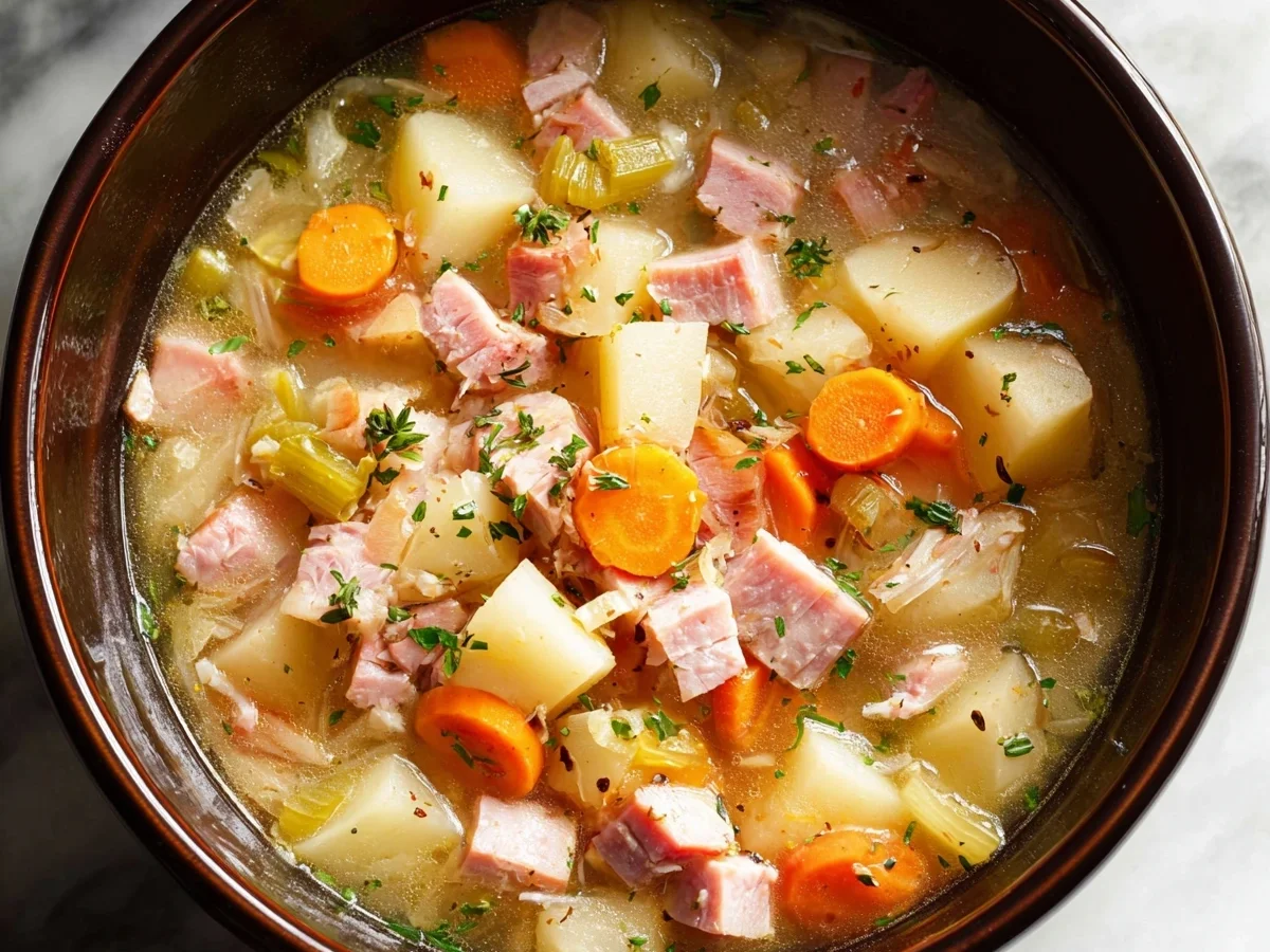 Slow Cooker Turkey Ham Potato Soup: Hearty Family Meal - Image 2