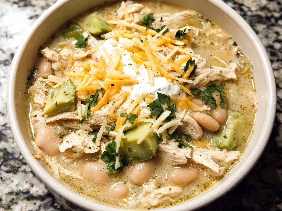 Slow Cooker White Chicken Chili: Easy Weeknight Meal - Image 1