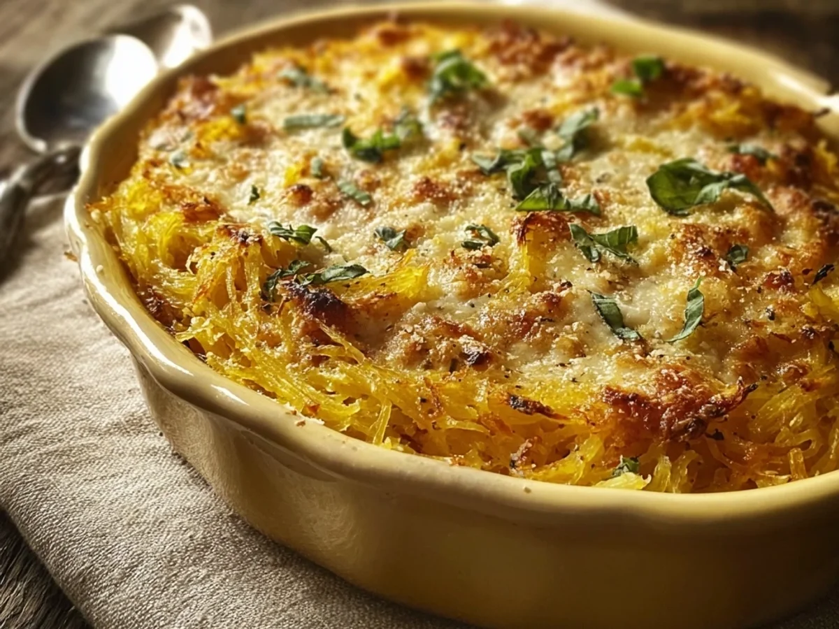 Spaghetti Squash Casserole: A Cheesy, Hearty Bake - Image 1