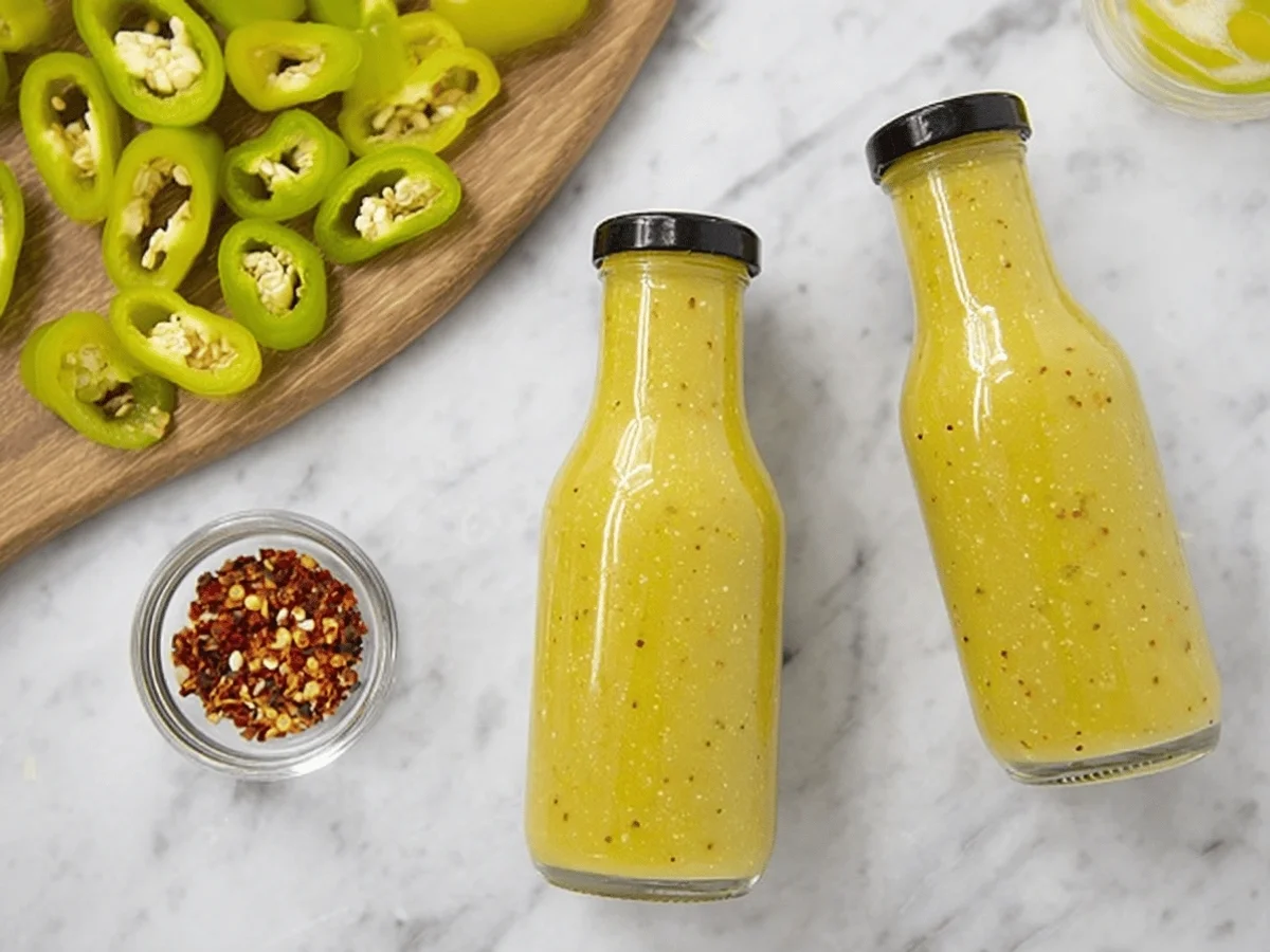 Spicy Banana Pepper Hot Sauce Recipe - Image 1