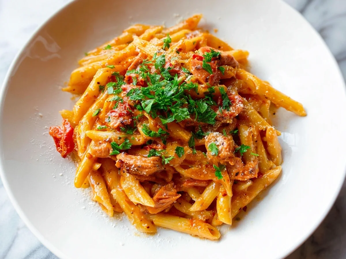 Spicy Turkey Ham Tomato Pasta: Quick & Flavorful Dinner - Image 2