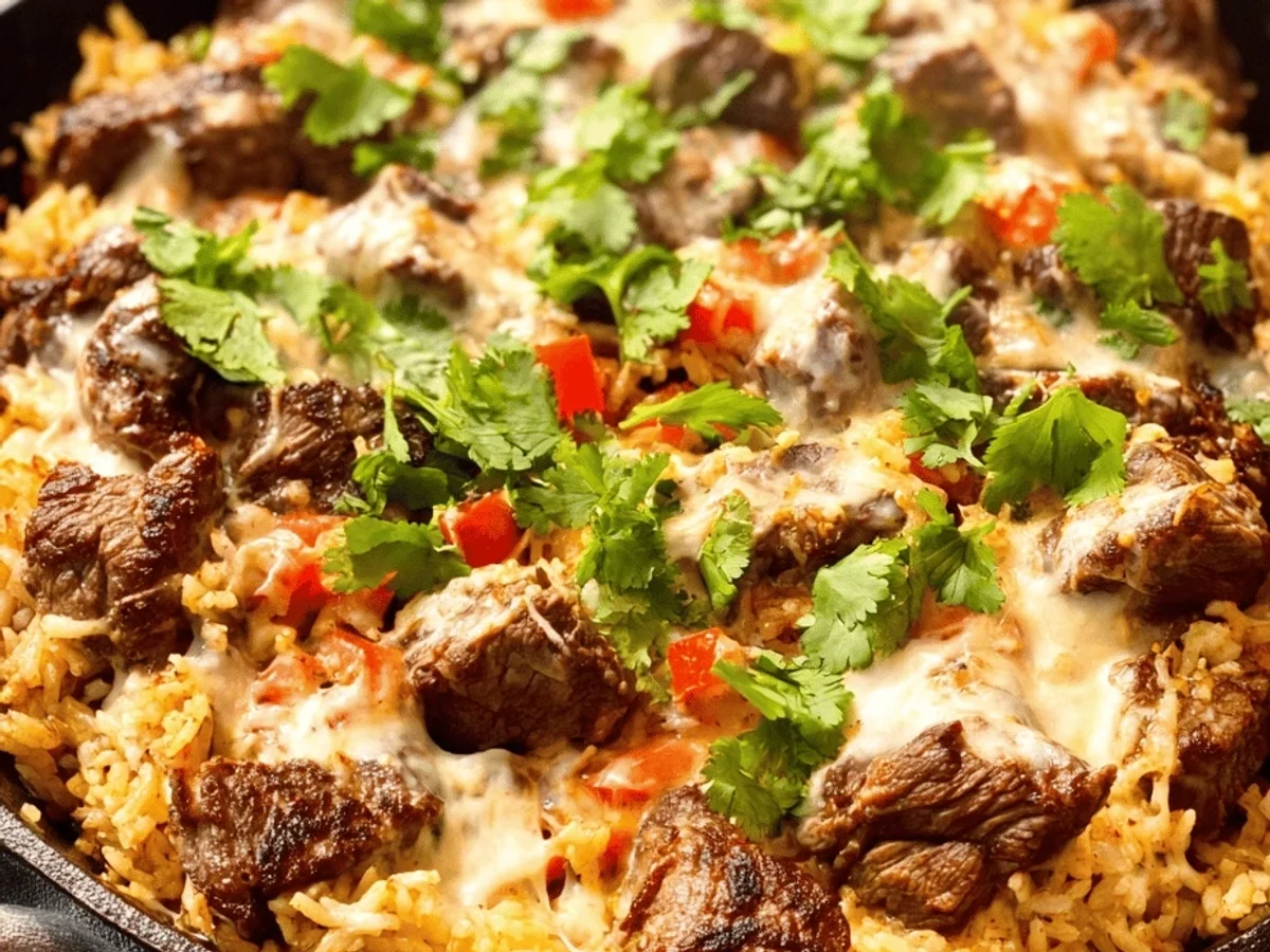 Steak Queso Rice Skillet: Easy One-Pan Recipe - Image 2