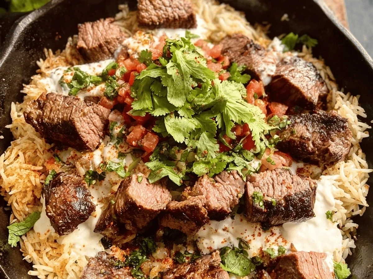 Steak Queso Rice Skillet: Quick & Easy Recipe - Image 1