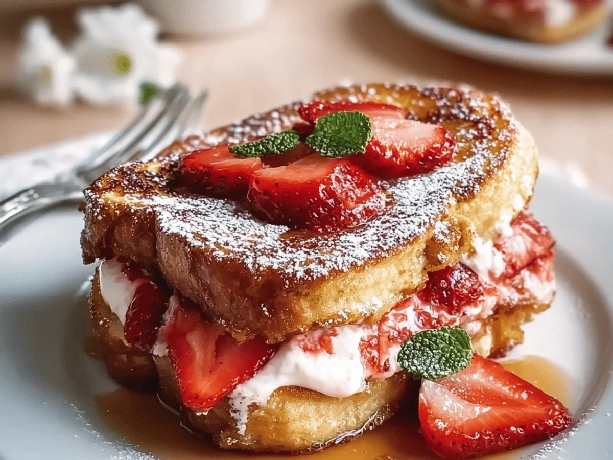Strawberry Cream Cheese Stuffed French Toast: My Favorite - Image 1