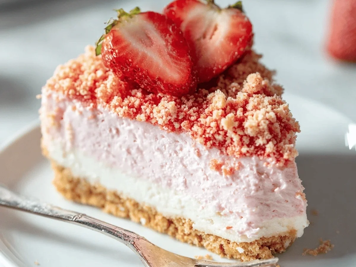 Strawberry Crunch Cheesecake: Easy Recipe - Image 2