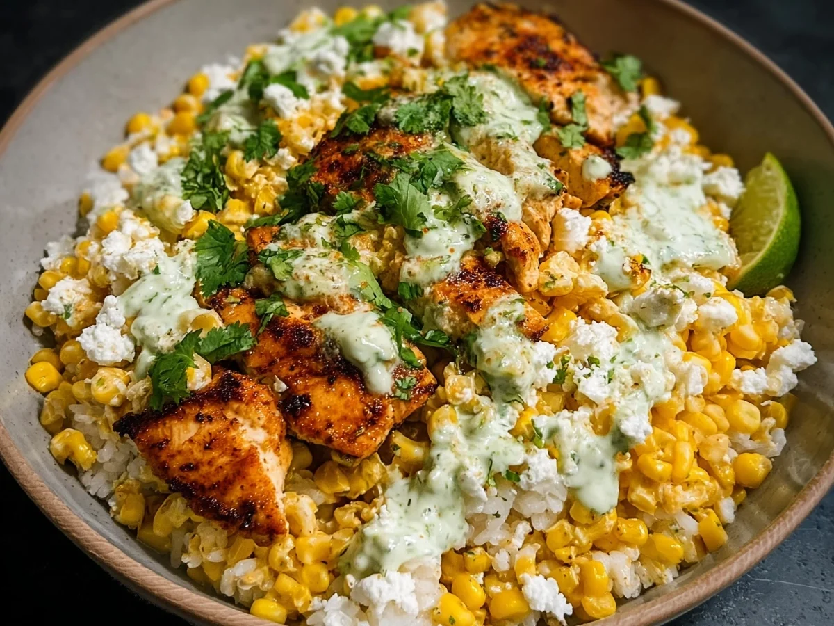 Street Corn Chicken Rice Bowl: High Protein Dinner - Image 2