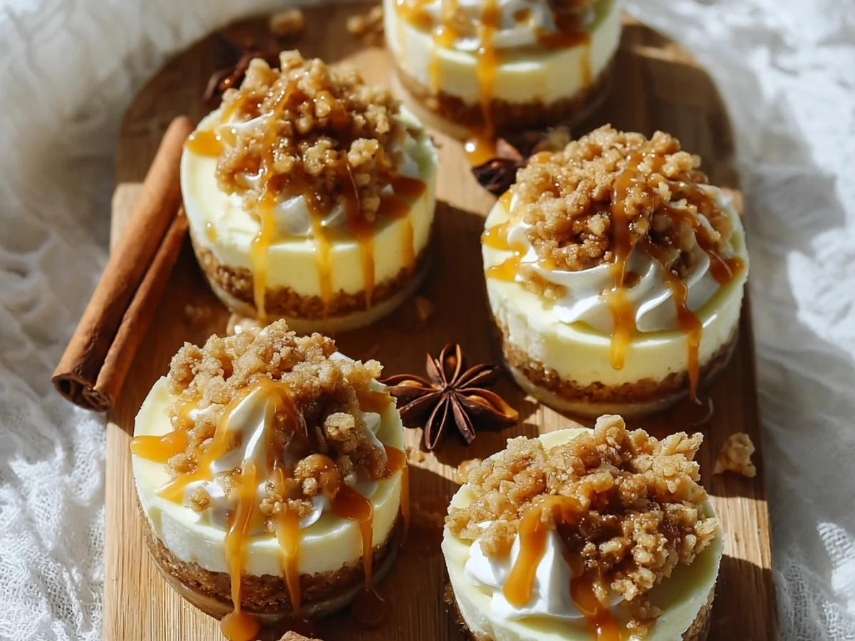 Sweet Apple Crisp Mini Cheesecakes: A Delightful Treat - Image 3