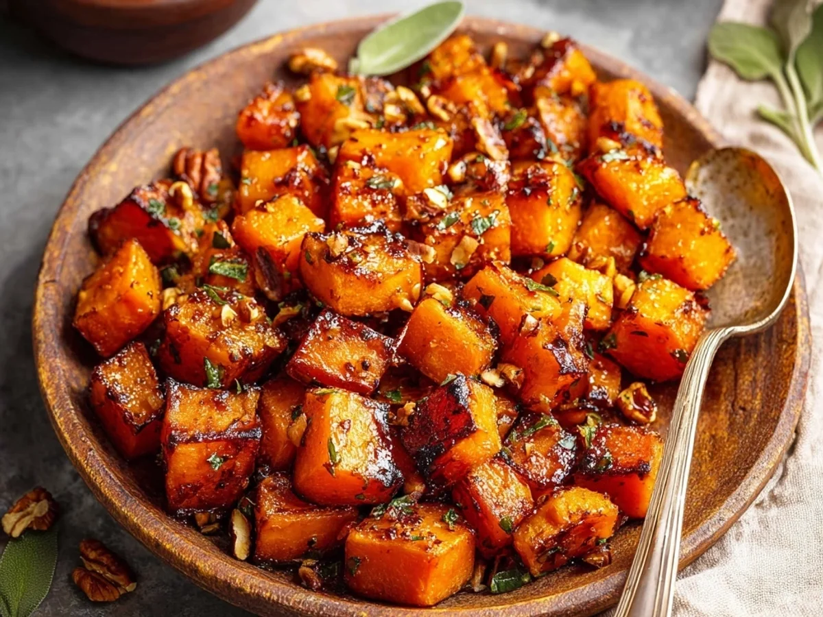 Sweet Spicy Roasted Butternut Squash with Maple - Image 2