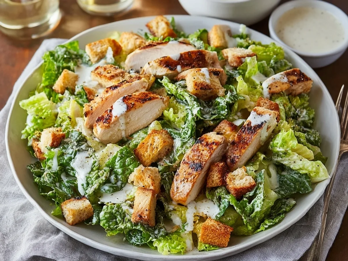 Tangy Chicken Caesar Salad: My Simple Homestyle Recipe - Image 1
