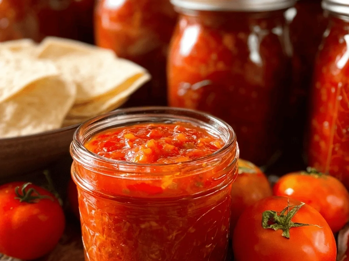 Tangy Homemade Canning Salsa Recipe for Summer - Image 1