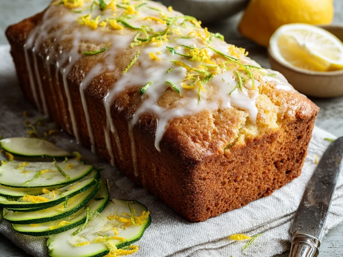 Tangy Lemon Zucchini Loaf: A Simple, Moist Slice - Image 1