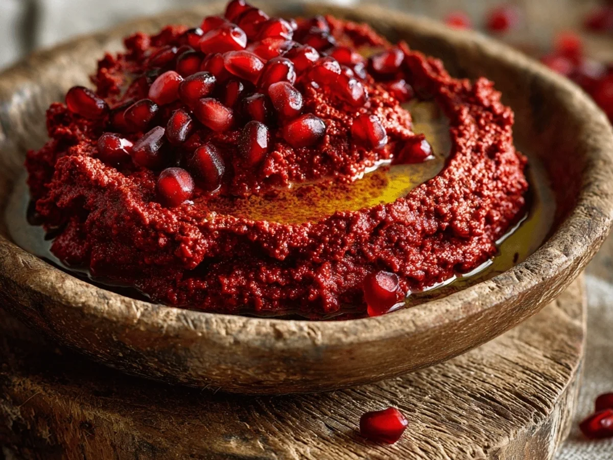 Tangy Muhammara with Fresh Pomegranate Dip - Image 1
